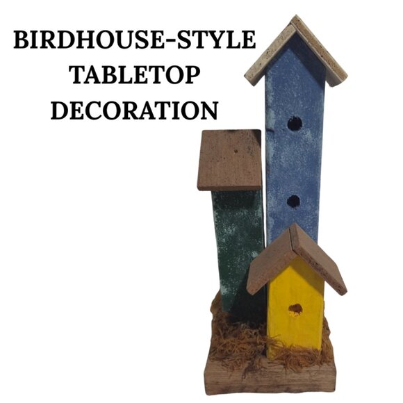 BIRDHOUSE STYLE TABLETOP DECORATION - Picture 1 of 1